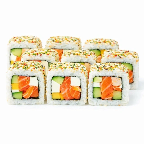 Ролл Оливье с лососем