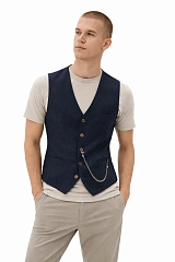 Жилет синий